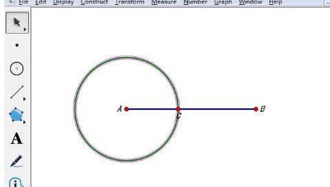 几何画板绘制两个相外切的圆的详细步骤
