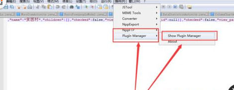 Notepad++将json字符串格式化的操作流程