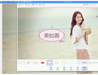 2345看图王中设置插入文字透明度的具体流程