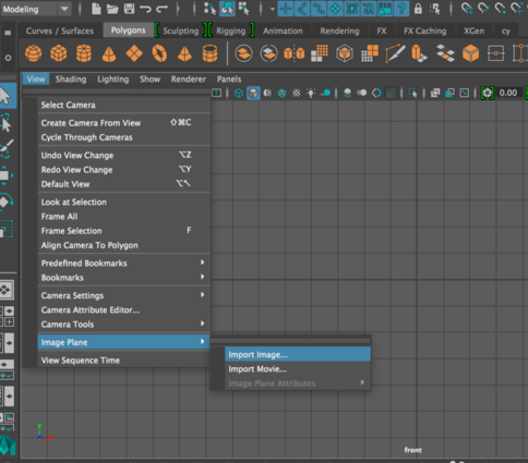 maya快速导入参考图片的简单方法