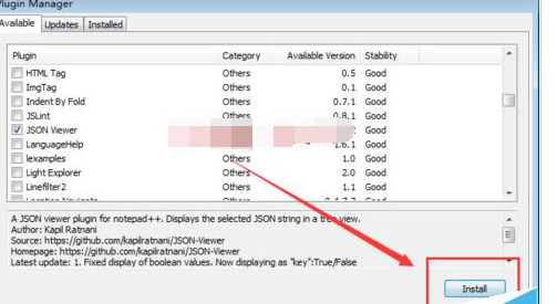 Notepad++将json字符串格式化的操作流程