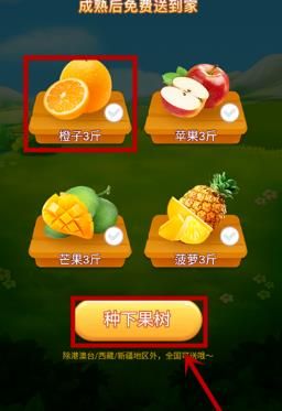 在美团中领取免费水果的操作流程