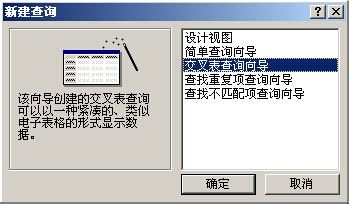 access交叉表进行可观性查询的操作方法