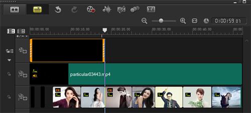 会声会影x8在模板之间添加素材的操作方法