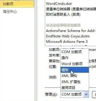 word2010将MathTye加载项删除的方法步骤
