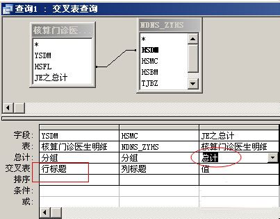 access交叉表进行可观性查询的操作方法