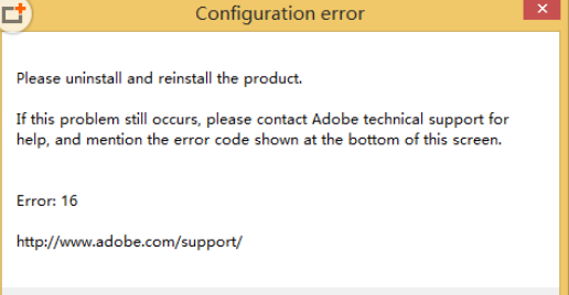 photoshop cs6显示error16的解决办法
