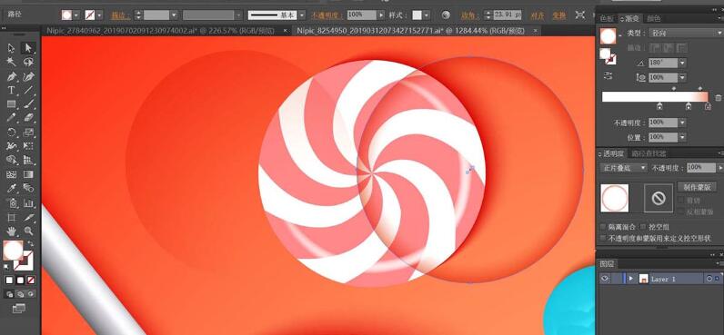 ai制作糖果海报图的操作流程