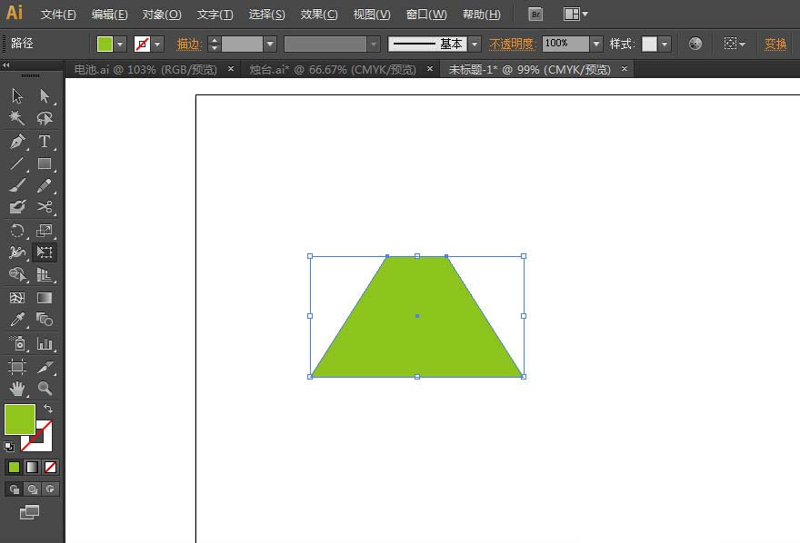 Adobe Illustrator CS6快速制作出矢量梯形的操作步骤
