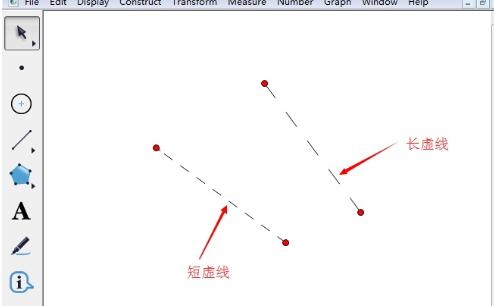 几何画板绘制虚线的简单教程分享