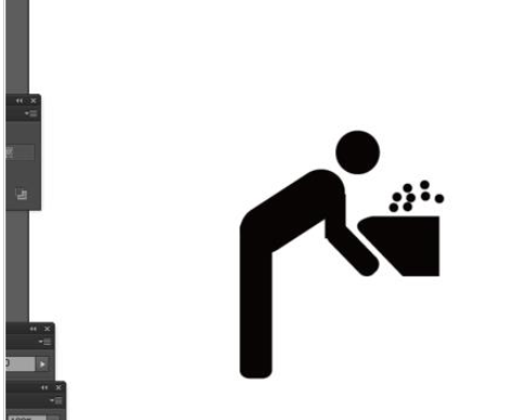 Adobe Illustrator CS6绘制一个简单小人洗脸图标的操作方法