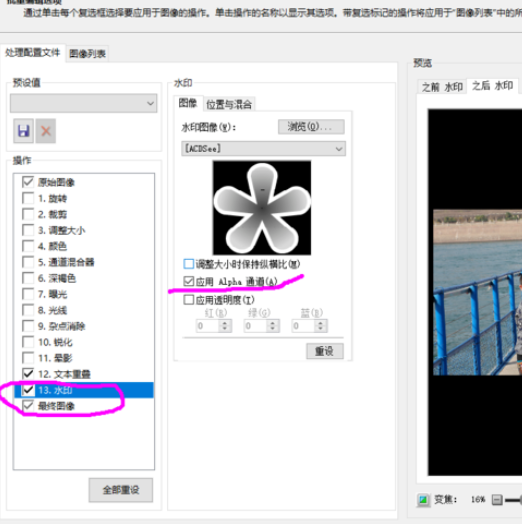 ACDSee批量为照片添加文字以及水印的使用教程
