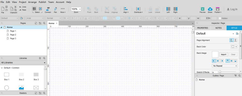 Axure RP 8.0导入RP文件的操作步骤