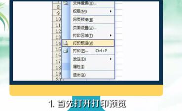 Excel表格打印不完整的处理操作步骤