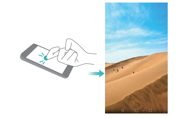 华为p9快速截屏的方法