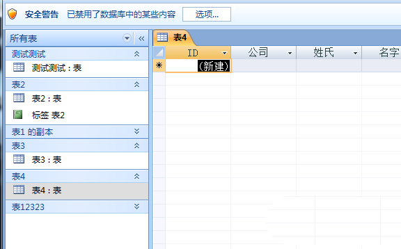 access数据库设置个性用户名的详细方法