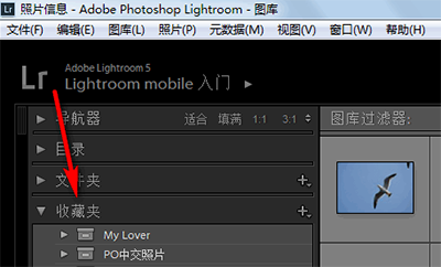 Lightroom建立收藏夹集及收藏夹的操作方法