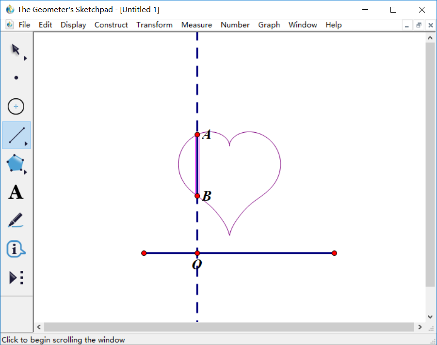 几何画板绘制出爱心的操作说明