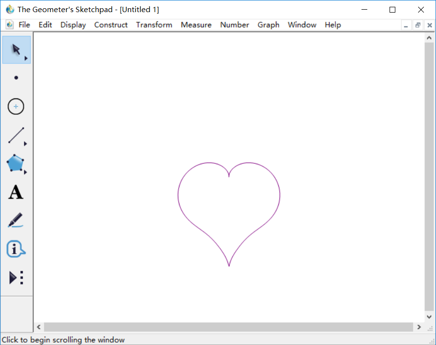 几何画板绘制出爱心的操作说明