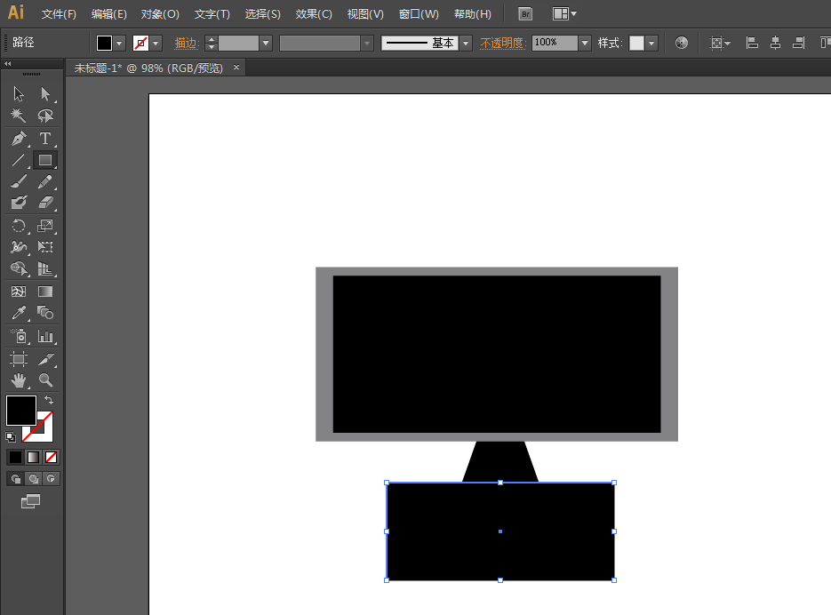 ai制作一款宽屏电视的图文方法步骤