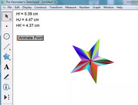 几何画板使用三个参数控制图形颜色的简单步骤