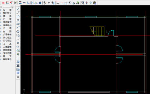 天正建筑2014设计建筑物二层平面图的详细教学