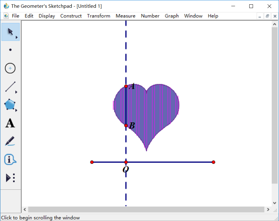 几何画板绘制出爱心的操作说明