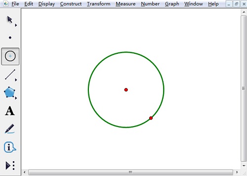 几何画板绘制半圆的操作方法