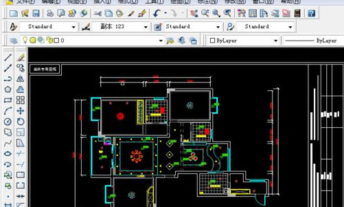 AutoCAD2016绘画顶面布置图的相关使用方法
