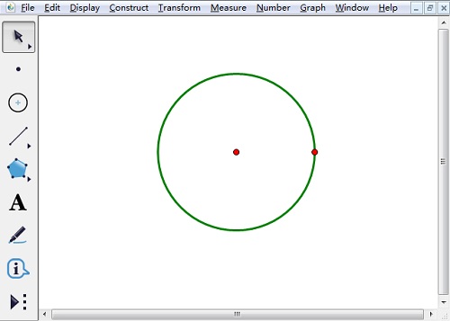 几何画板绘制半圆的操作方法