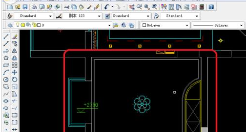AutoCAD2016绘画顶面布置图的相关使用方法