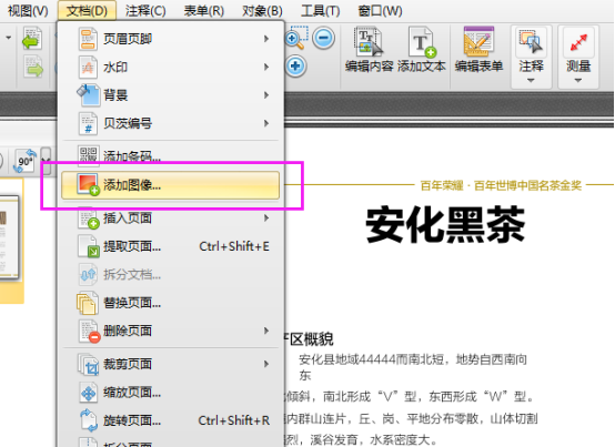 迅捷pdf编辑器在PDF文件里添加图像的具体操作教程