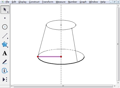 几何画板绘制半圆的操作方法