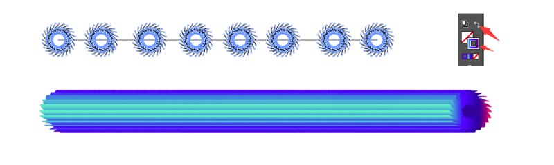 ai制作艺术三维混合效果的操作方法