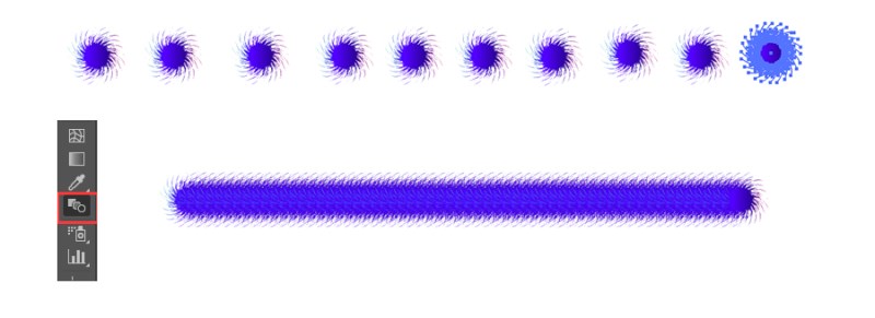 ai制作艺术三维混合效果的操作方法