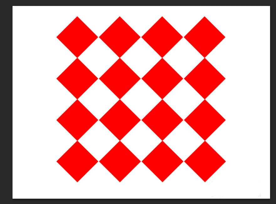 Adobe Photoshop快速制作阵列菱形图形的操作教程
