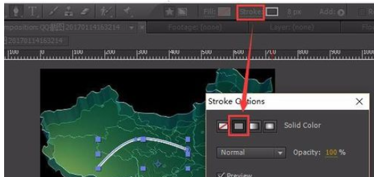 AE制作地图辐射线的操作方法