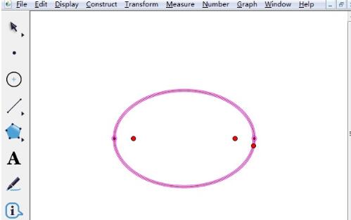 使用几何画板自定义工具制作椭圆的操作方法