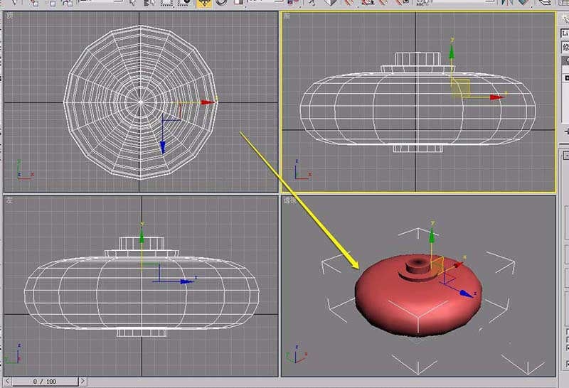 3Ds MAX制作立体灯笼模型的操作教程