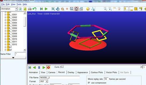 Adams录制仿真视频的具体操作方法