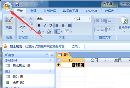 access数据库应用程序图标设置操作过程