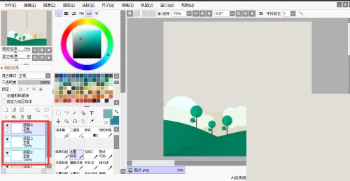 sai怎么合并图层？sai合并图层教程
