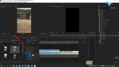 premiere怎么将素材一部分加载至时间线?premiere将素材一部分加载至时间线方法教程