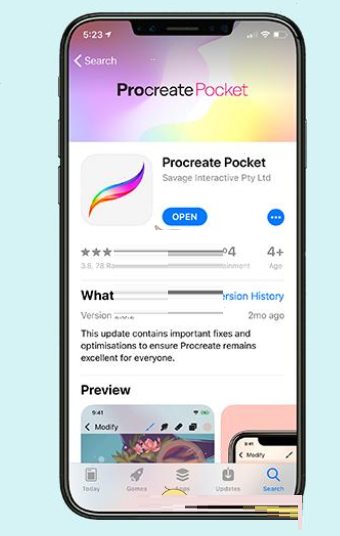 《procreate pocket》和procreate有什么区别?《procreate pocket》和procreate对比介绍