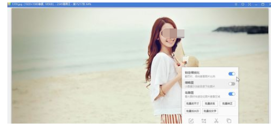 2345看图王中查看图片时候锁定纵横比的详细操作教程