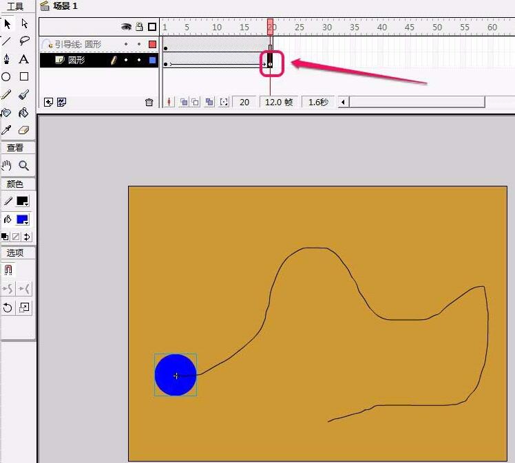 Flash使用引导线制作动画效果的详细步骤