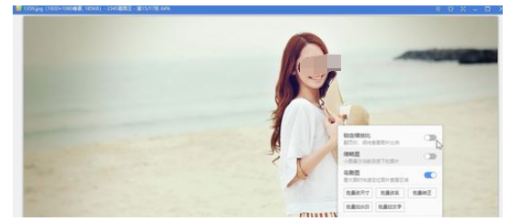 2345看图王中查看图片时候锁定纵横比的详细操作教程