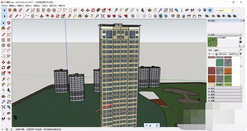 草图大师提取部分体块的详细步骤
