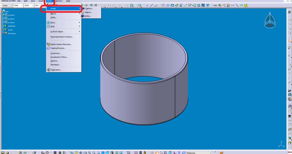 Catia截图工具使用操作方法