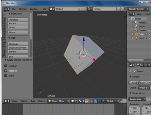 Blender旋转模型的详细流程介绍